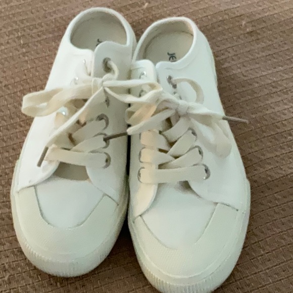 Jenn Ardor white slide sneakers - Picture 1 of 5